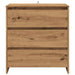 Dulap, stejar artizanal, 70x41x75cm, lemn prelucrat - WALTI WALTI