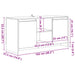 Dulap TV, lemn vechi, 102x37,5x52,5 cm, lemn prelucrat - WALTI WALTI