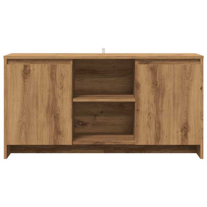 Comodă TV, stejar artizanal, 102x37,5x52,5 cm, lemn prelucrat - WALTI WALTI