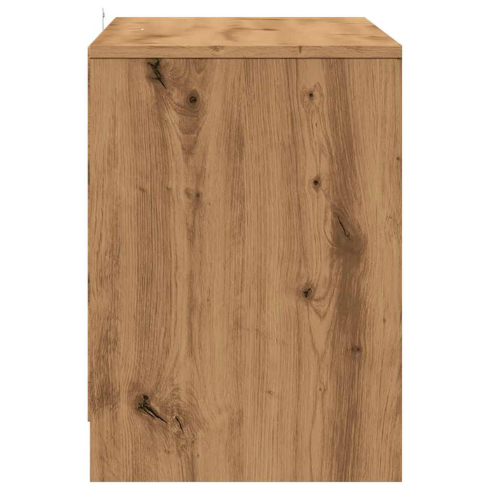 Comodă TV, stejar artizanal, 102x37,5x52,5 cm, lemn prelucrat - WALTI WALTI
