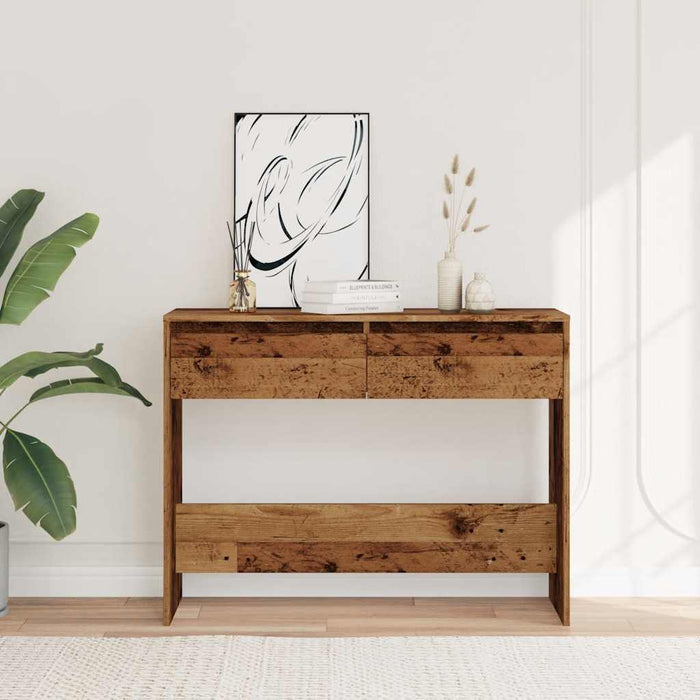 Masă consolă, lemn vechi, 100x35x76,5 cm, lemn prelucrat - WALTI WALTI
