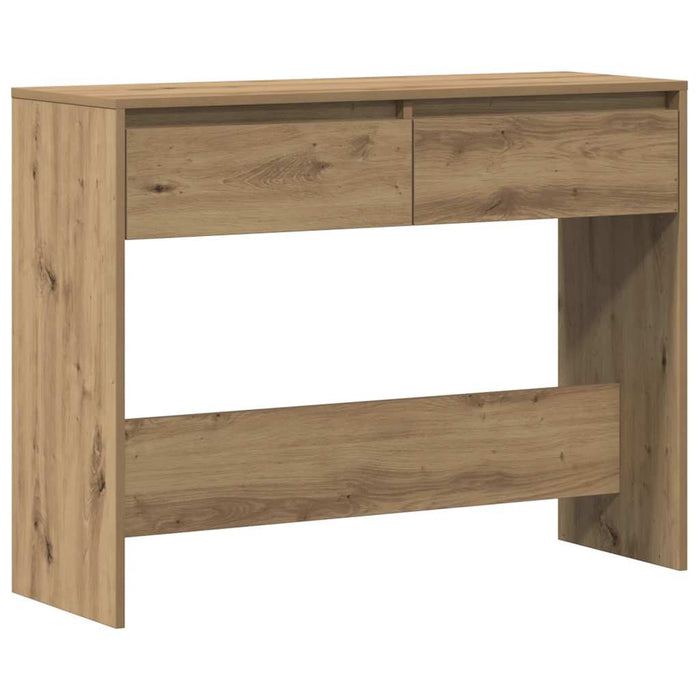 Măsuță consolă, stejar artizanal, 100x35x76,5cm, lemn prelucrat - WALTI WALTI