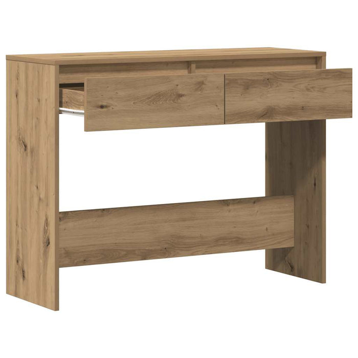 Măsuță consolă, stejar artizanal, 100x35x76,5cm, lemn prelucrat - WALTI WALTI