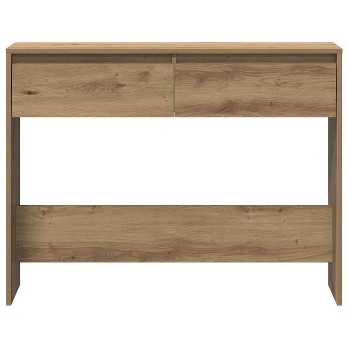Măsuță consolă, stejar artizanal, 100x35x76,5cm, lemn prelucrat - WALTI WALTI