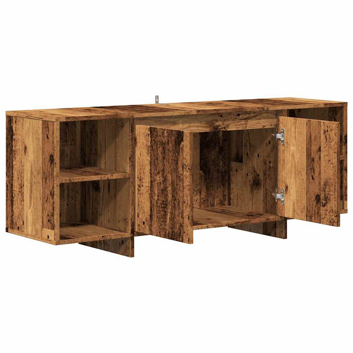 Dulap TV, lemn vechi, 130x35x50 cm, lemn prelucrat - WALTI WALTI