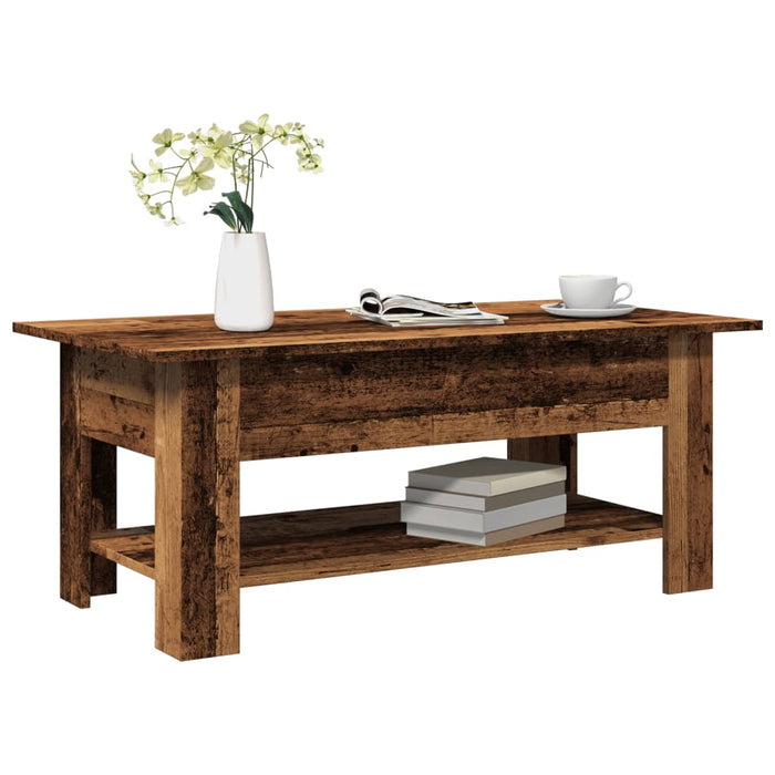 Măsuță de cafea, lemn vechi, 102x55x42 cm, lemn prelucrat WALTI
