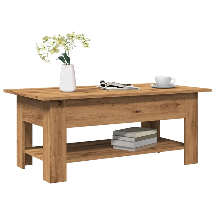 Măsuță de cafea, stejar artizanal, 102x55x42 cm, lemn prelucrat - WALTI WALTI