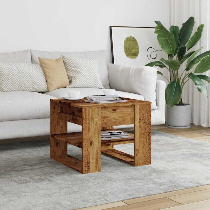 Masuta de cafea din lemn vechi 55,5x55x45 cm lemn de prelucrare - WALTI WALTI