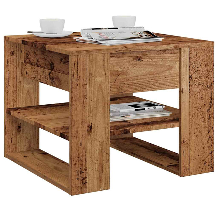 Masuta de cafea din lemn vechi 55,5x55x45 cm lemn de prelucrare - WALTI WALTI