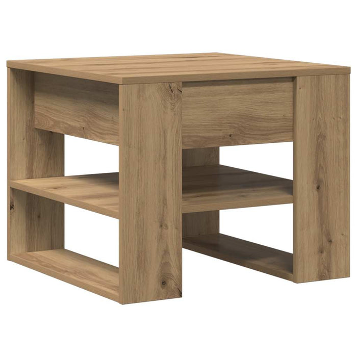 Masuta de cafea Stejar artizanal 55,5x55x45 cm Lemn prelucrat - WALTI WALTI