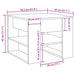 Masuta de cafea Stejar artizanal 55,5x55x45 cm Lemn prelucrat - WALTI WALTI