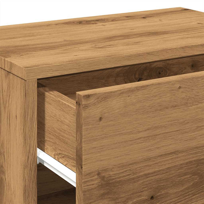 Noptiere de perete, 2 buc., stejar artizanal - WALTI WALTI