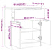 Dulap, stejar artizanal, 60x30x70 cm, lemn prelucrat - WALTI WALTI