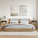 Noptiere, 2 buc., stejar artizanal, 40x36x65 cm, lemn prelucrat - WALTI WALTI