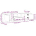 Dulap TV Lemn vechi 140x35x40 cm Lemn prelucrat - WALTI WALTI