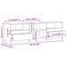 Dulap TV Lemn vechi 150x33,5x45 cm Lemn prelucrat - WALTI WALTI