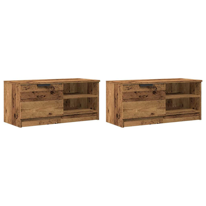 Dulapuri TV 2 buc Lemn vechi 80x35x36,5 cm Lemn prelucrat - WALTI WALTI