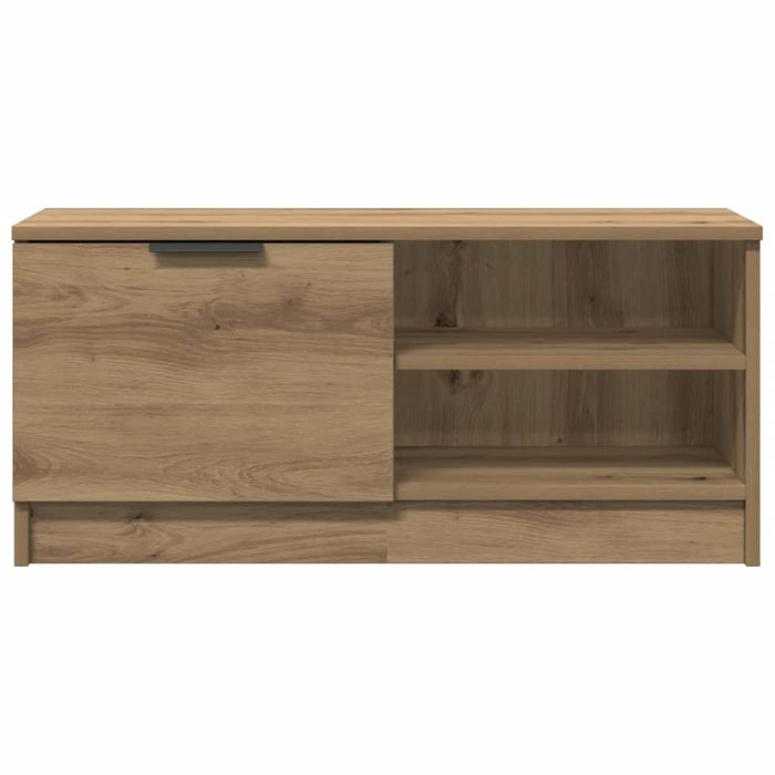 Comodă TV, stejar artizanal,80x35x36,5 cm, lemn prelucrat - WALTI WALTI