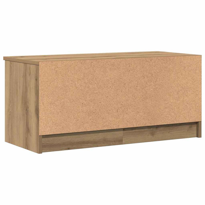 Comodă TV, stejar artizanal,80x35x36,5 cm, lemn prelucrat - WALTI WALTI