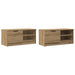 Dulapuri TV 2 buc. stejar artizanal 80x35x36,5cm lemn prelucrat - WALTI WALTI