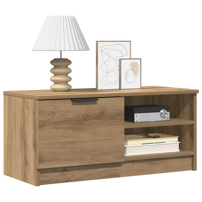 Dulapuri TV 2 buc. stejar artizanal 80x35x36,5cm lemn prelucrat - WALTI WALTI