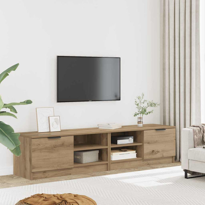 Dulapuri TV 2 buc. stejar artizanal 80x35x36,5cm lemn prelucrat - WALTI WALTI