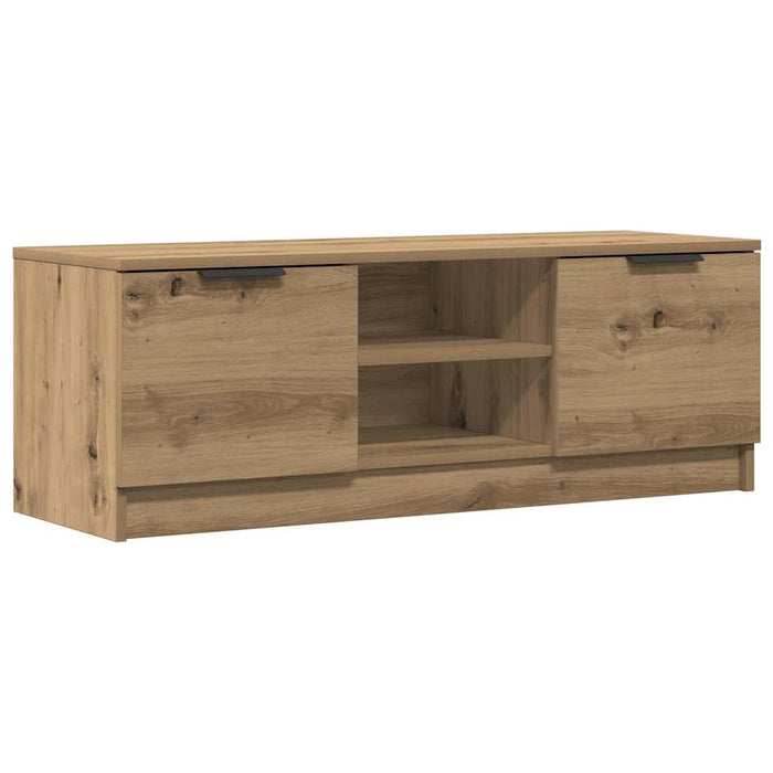 Comodă TV,stejar artizanal 102x35x36,5 cm, lemn prelucrat - WALTI WALTI