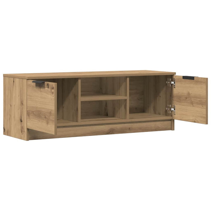 Comodă TV,stejar artizanal 102x35x36,5 cm, lemn prelucrat - WALTI WALTI