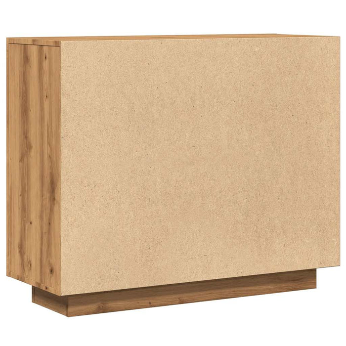 Dulap, Stejar artizanal, 92x35x75 cm, lemn compozit - WALTI WALTI