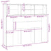 Tăblie pat cu dulap, lemn vechi 120x19x103,5 cm lemn prelucrat - WALTI WALTI
