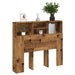 Tăblie pat cu dulap, lemn vechi 120x19x103,5 cm lemn prelucrat - WALTI WALTI