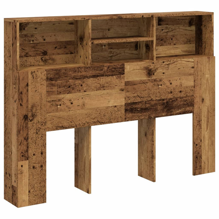 Tăblie de pat cu dulap, lemn vechi, 140x19x103,5 cm - WALTI WALTI