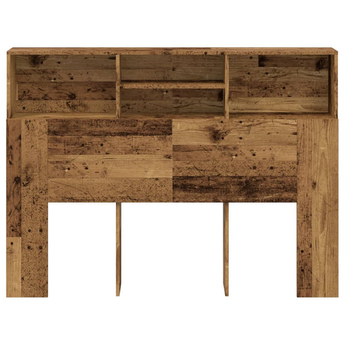 Tăblie de pat cu dulap, lemn vechi, 140x19x103,5 cm - WALTI WALTI
