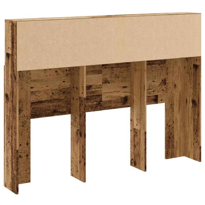Tăblie de pat cu dulap, lemn vechi, 140x19x103,5 cm - WALTI WALTI