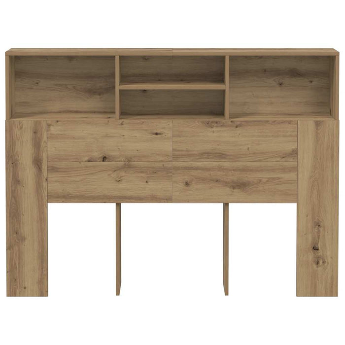 Dulap cu tăblie de pat, stejar artizanal, 140x19x103,5 cm WALTI