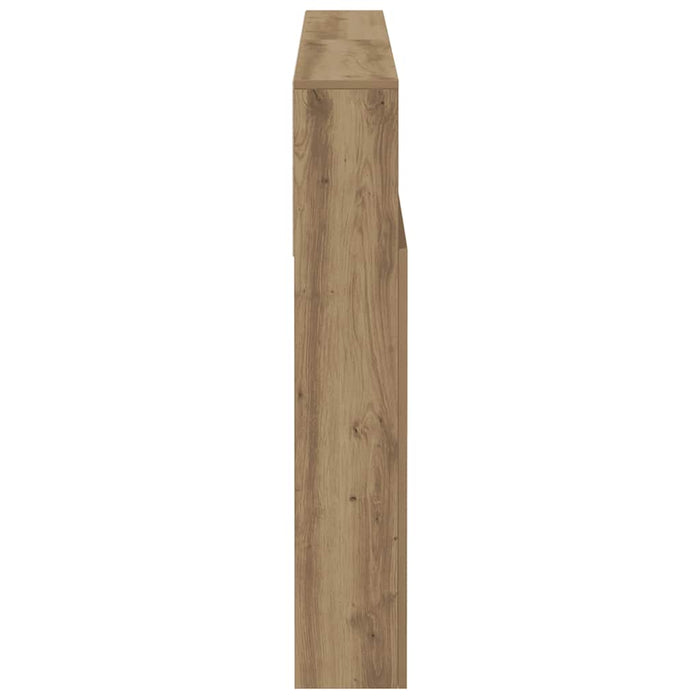 Dulap cu tăblie de pat, stejar artizanal, 140x19x103,5 cm WALTI