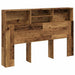 Tăblie pat cu dulap, lemn vechi 160x19x103,5 cm lemn prelucrat - WALTI WALTI