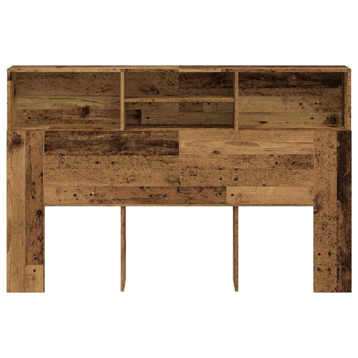 Tăblie pat cu dulap, lemn vechi 160x19x103,5 cm lemn prelucrat - WALTI WALTI