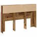 Tăblie pat cu dulap, lemn vechi 160x19x103,5 cm lemn prelucrat - WALTI WALTI
