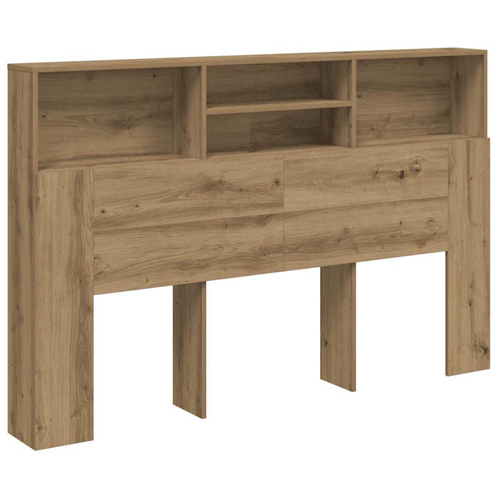 Tăblie pat dulap stejar artizanal 160x19x103,5cm lemn prelucrat - WALTI WALTI
