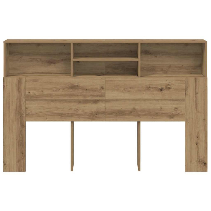 Tăblie pat dulap stejar artizanal 160x19x103,5cm lemn prelucrat - WALTI WALTI