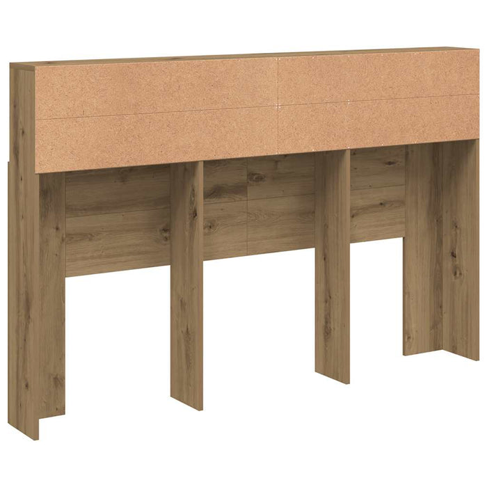 Tăblie pat dulap stejar artizanal 160x19x103,5cm lemn prelucrat - WALTI WALTI