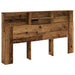 Tăblie pat cu dulap, lemn vechi 180x19x103,5 cm lemn prelucrat - WALTI WALTI