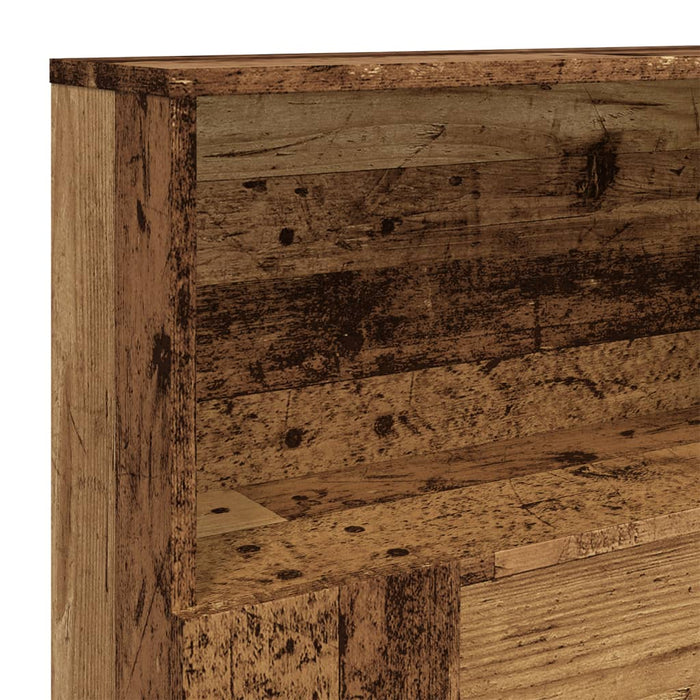 Tăblie pat cu dulap, lemn vechi 180x19x103,5 cm lemn prelucrat - WALTI WALTI