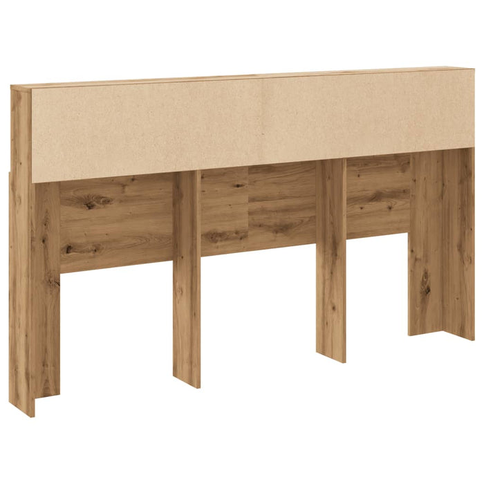 Dulap cu tăblie de pat, stejar artizanal, 180x19x103,5 cm, lemn stratificat WALTI