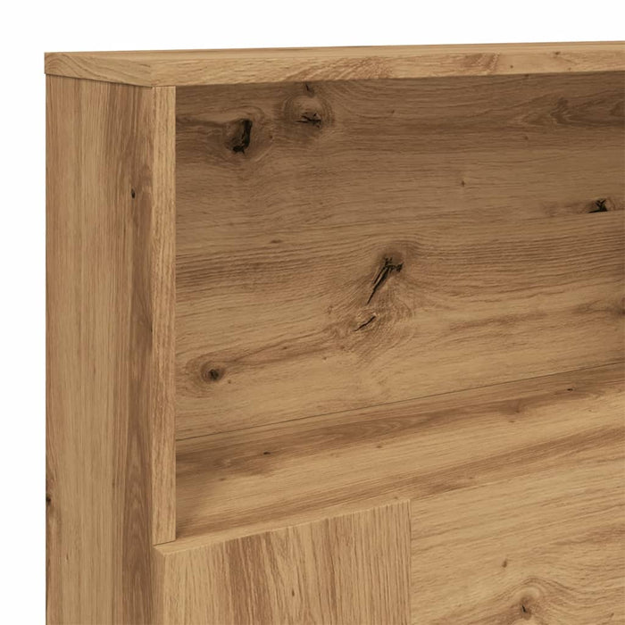 Dulap cu tăblie de pat, stejar artizanal, 180x19x103,5 cm, lemn stratificat WALTI