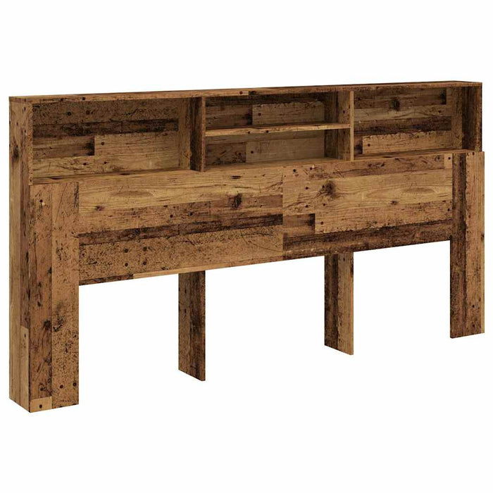 Tăblie pat cu dulap, lemn vechi 200x19x103,5 cm lemn prelucrat - WALTI WALTI