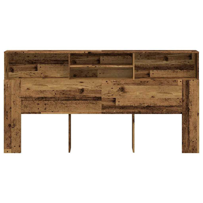 Tăblie pat cu dulap, lemn vechi 200x19x103,5 cm lemn prelucrat - WALTI WALTI