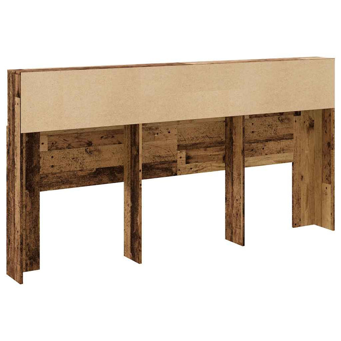 Tăblie pat cu dulap, lemn vechi 200x19x103,5 cm lemn prelucrat - WALTI WALTI