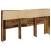 Tăblie pat cu dulap, lemn vechi 200x19x103,5 cm lemn prelucrat - WALTI WALTI
